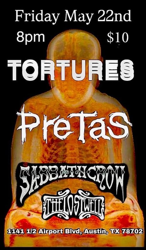 TORTURES, PRETAS, SABBATH CROW