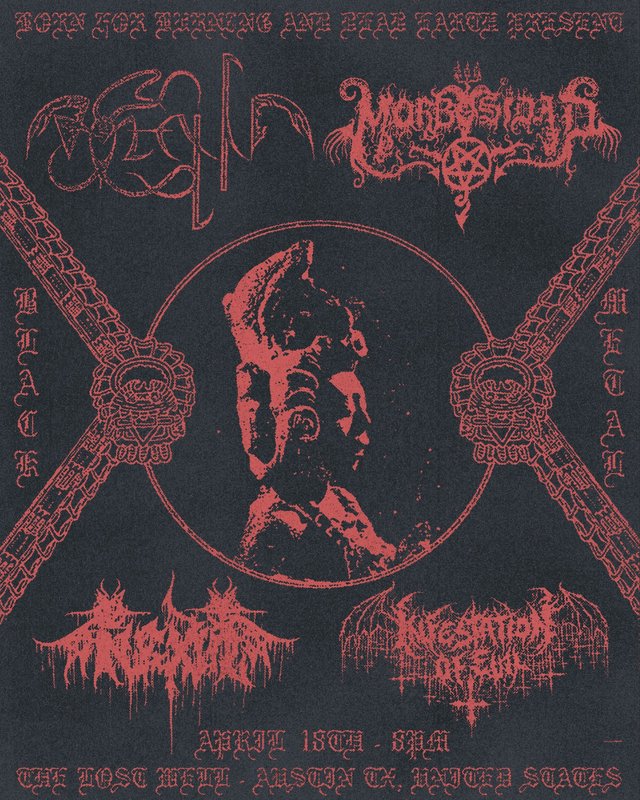 BORN FOR BURNING PRESENT- Volahn, Morbosidad, Nexul, Infestation of Evil
