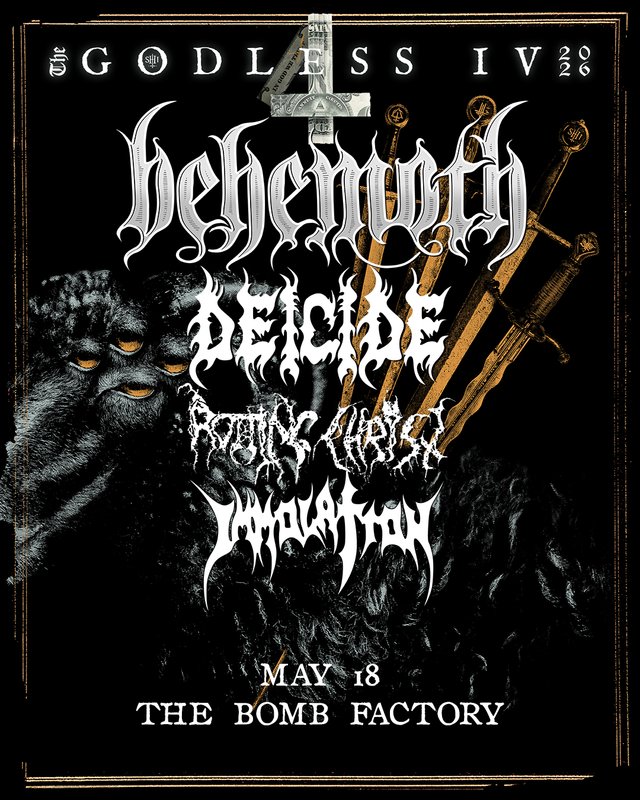 Behemoth, Decide, Rotting Christ, Immolation - THE GODLESS IV 2026