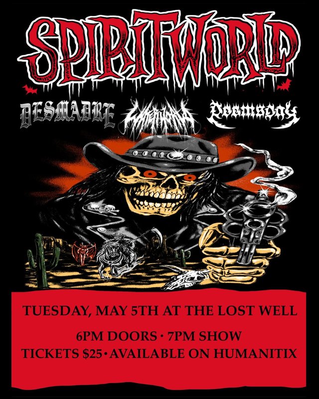 SPIRITWORLD, DESMADRE, DOOMSDAY, WATERWORLD