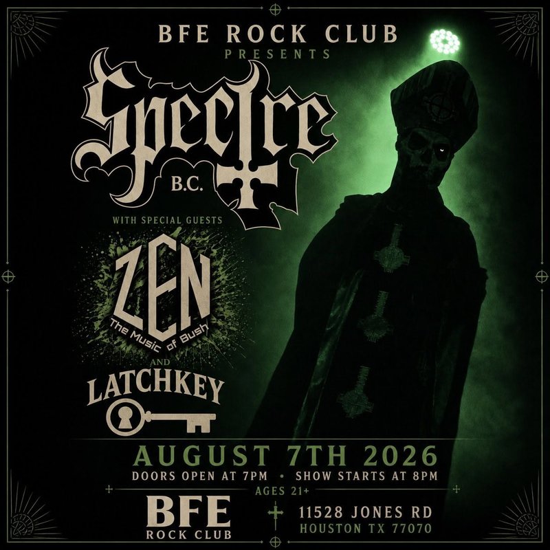 Spectre B.C. (Ghost tribute), Zen (Bush tribute), Latchkey