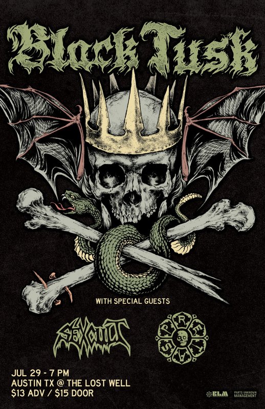 BLACK TUSK, SEXCULT, PRETAS