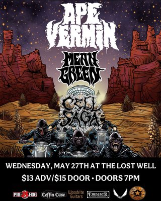 APE VERMIN, MEAN GREEN, CELL SAGA
