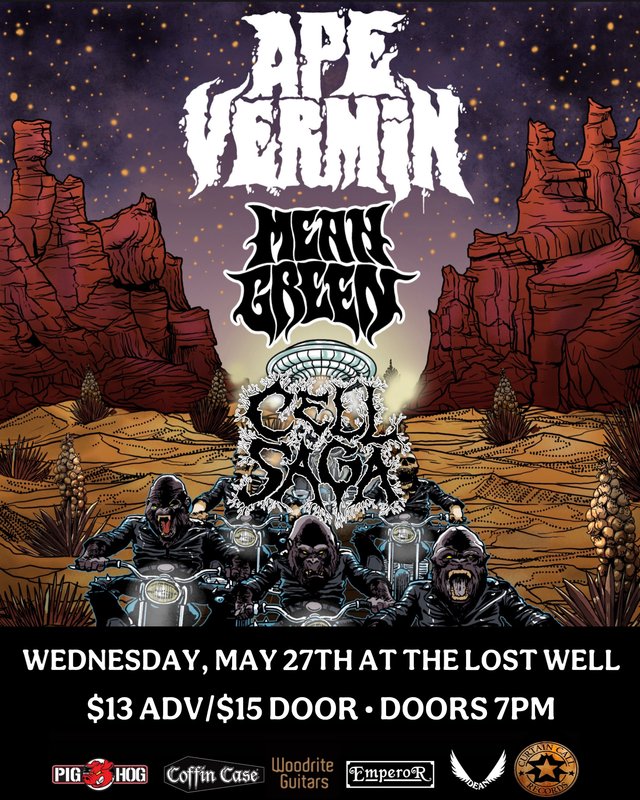 APE VERMIN, MEAN GREEN, CELL SAGA